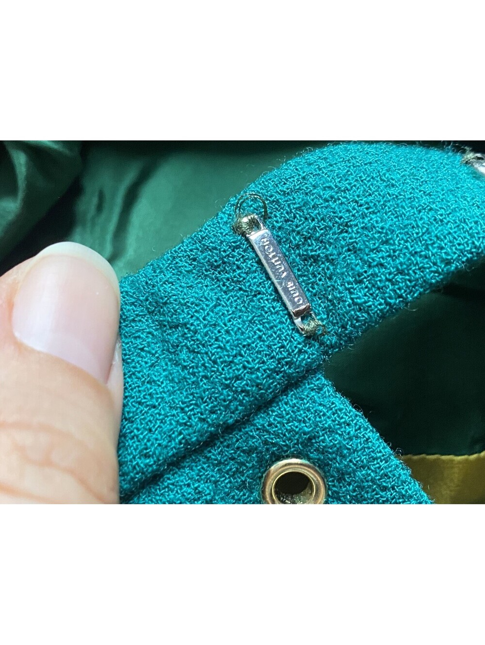 Vintage Louis Vuitton 2006 FR-36/38 Marc Jacobs Green Tray Asymmetrical Skirt - Picture 7 of 10